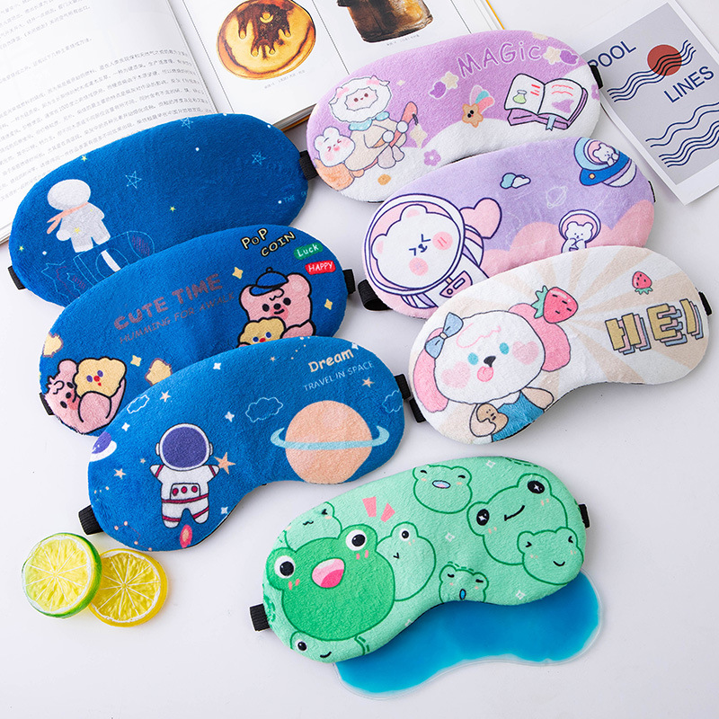 Crystal super soft plush sleep mask for 