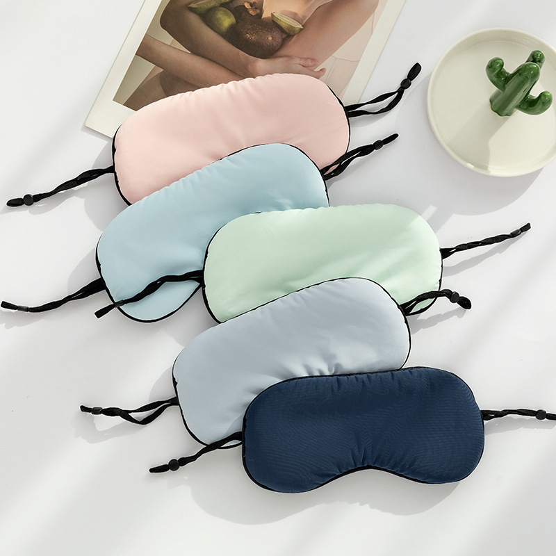 Sleep eye mask silk warm and cool dual