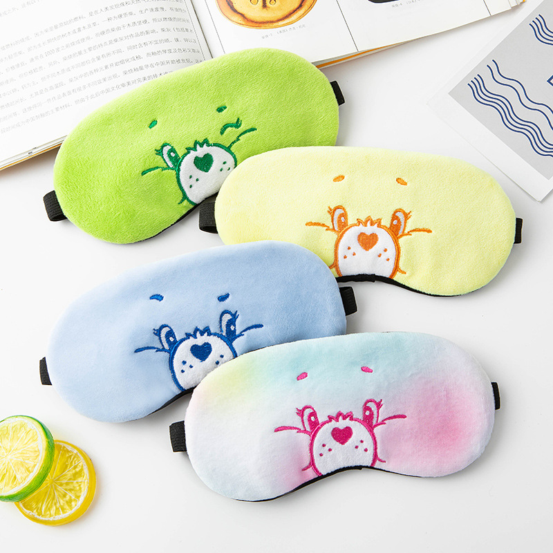 Cartoon plush embroidered sleeping eye m